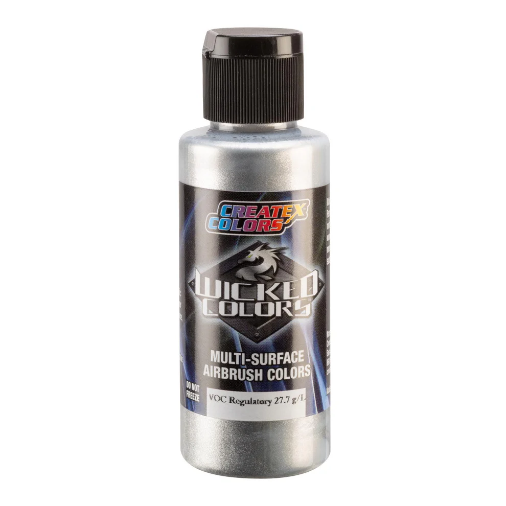Wicked Metál alumínium airbrush festék CreateX W355 60 ml – Aluminum Fine
