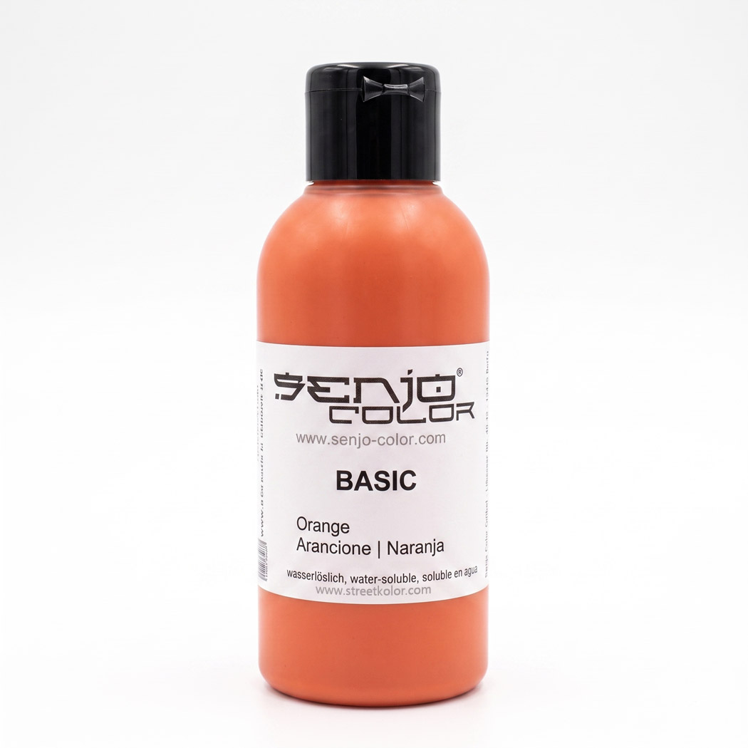 Senjo Color narancssárga testfesték bodypaintinghez és tetováláshoz, 75ml