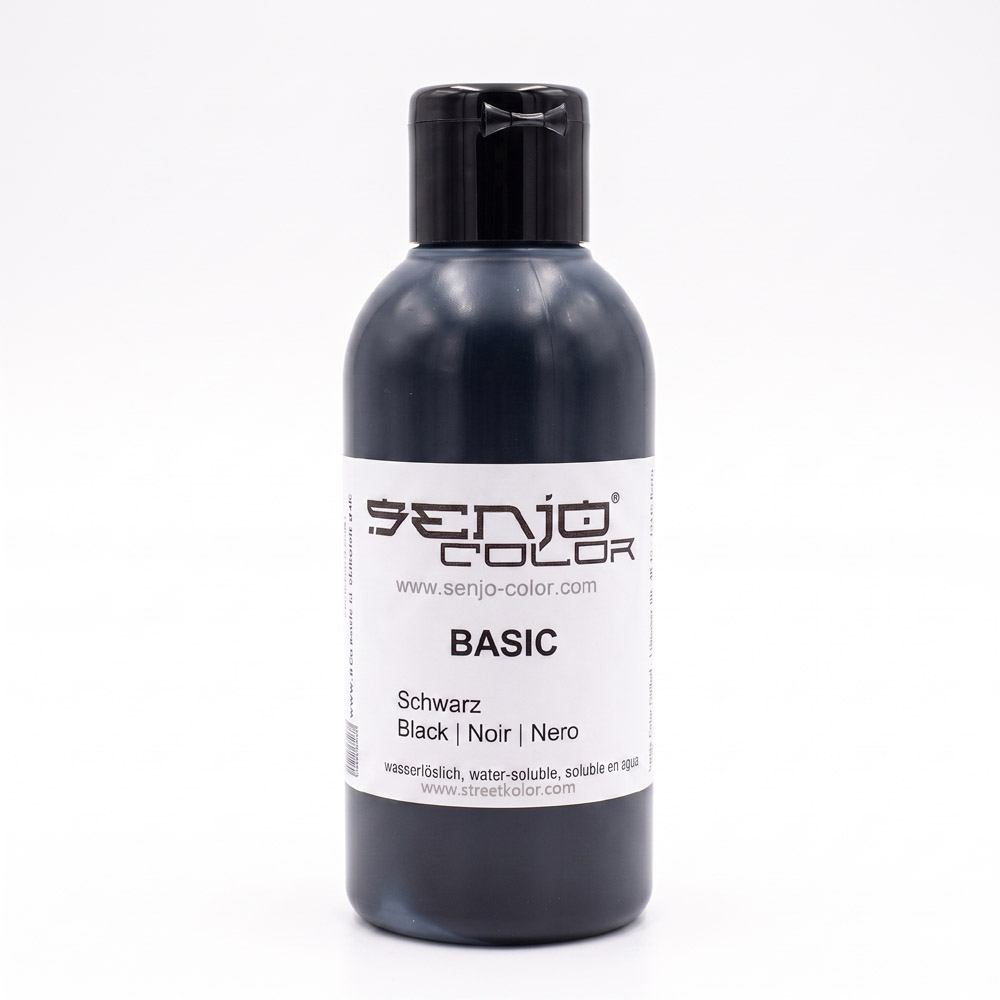 Senjo Color fekete testfesték bodypaintinghez és tetováláshoz, 75ml