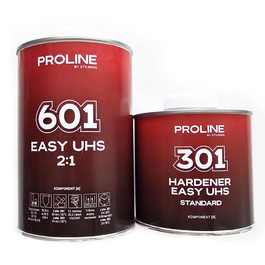 PROLINE 601 EASY UHS 2:1 Akril gyors átlátszó lakk (1l lakk + 0,5l edző + hígító)