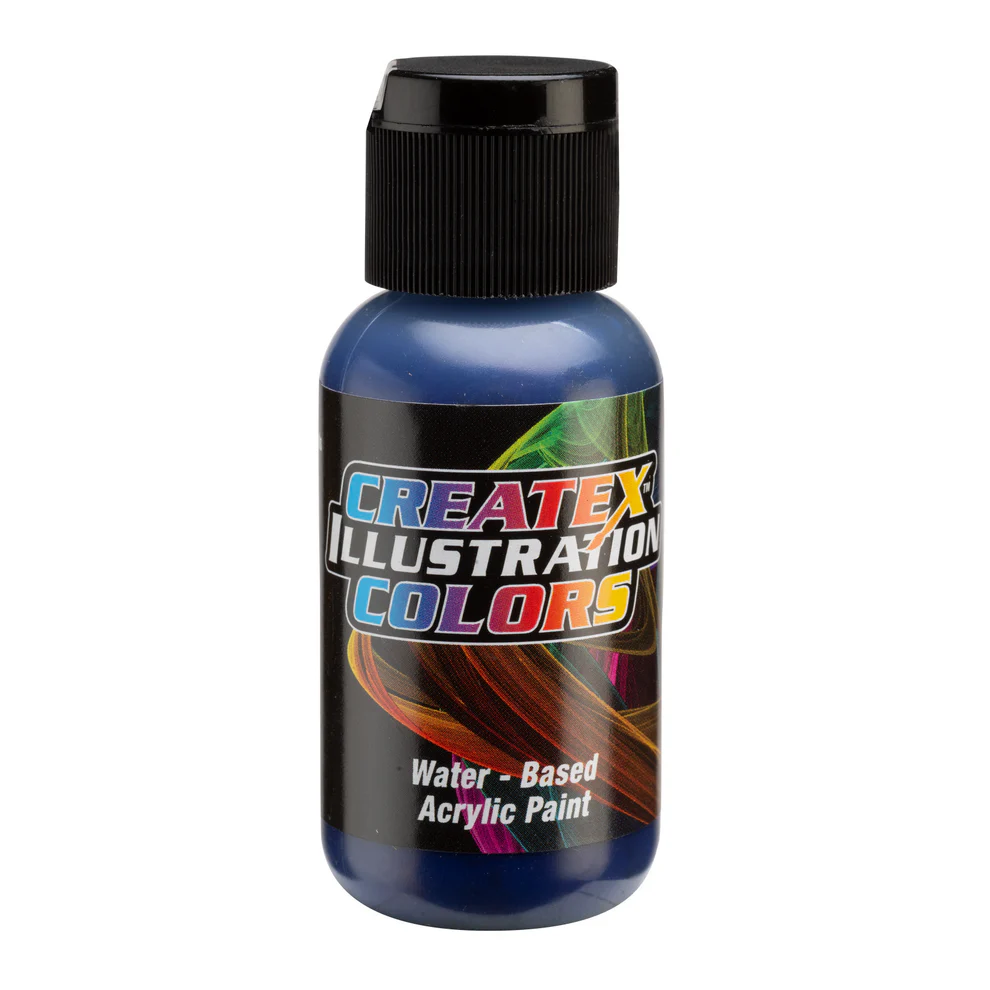 Illusztrációs Kék airbrush festék CreateX 30 ml – 5057 Transparent Blue Violet