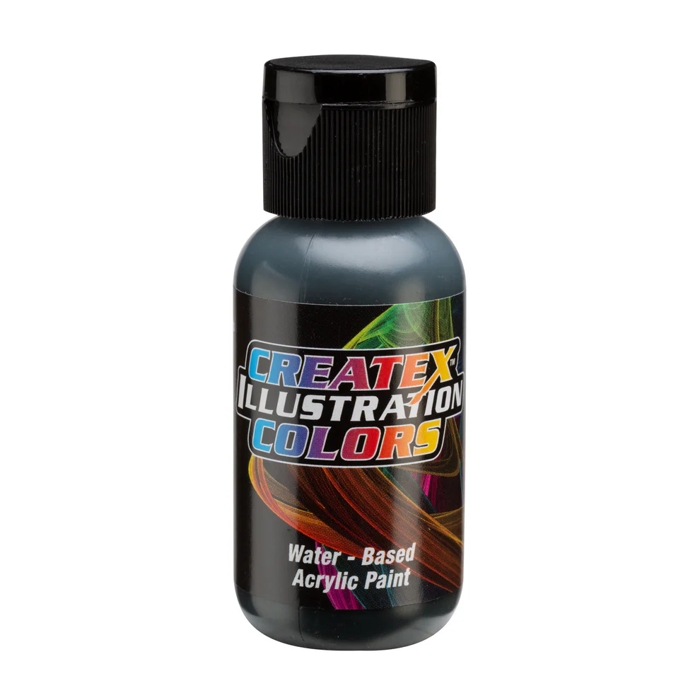Illusztrációs Zöld airbrush festék CreateX 30 ml – 5065 Transparent Moss Green