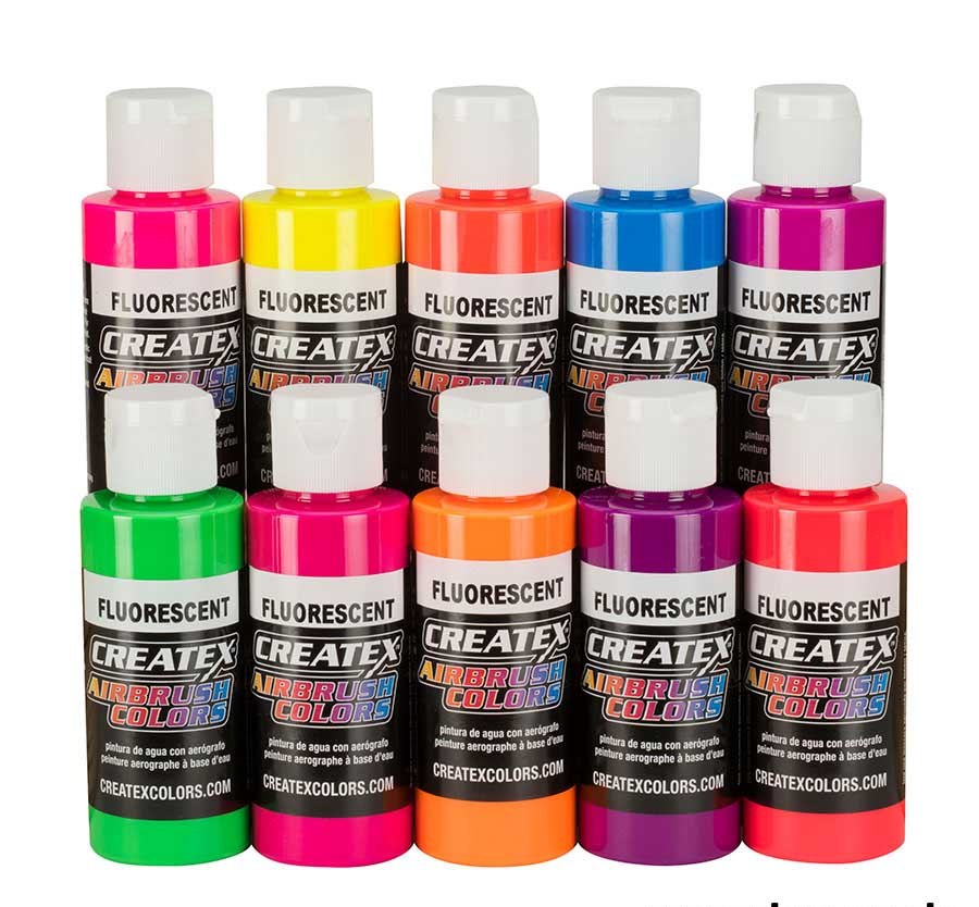 CreateX fluoreszkáló festékkészlet 10x60ml