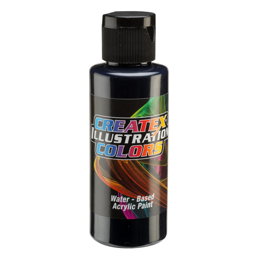 Illusztrációs Szürke airbrush festék CreateX 60 ml – 5066 Transparent Paynes Grey