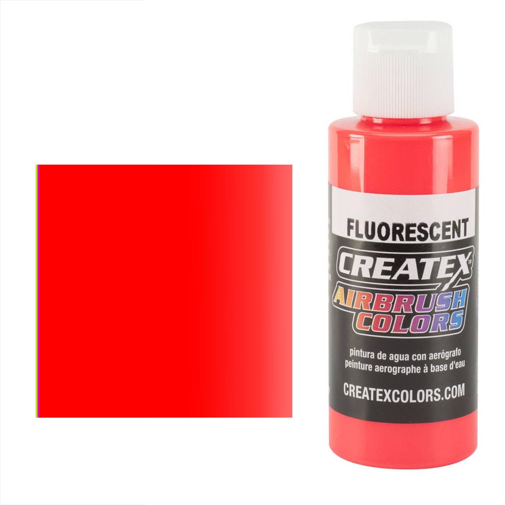 CreateX 5408 Piros fluoreszkáló airbrush festék 60ml