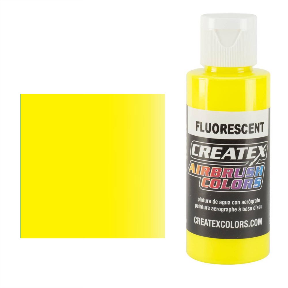 CreateX 5405 Sárga fluoreszkáló airbrush festék 60ml