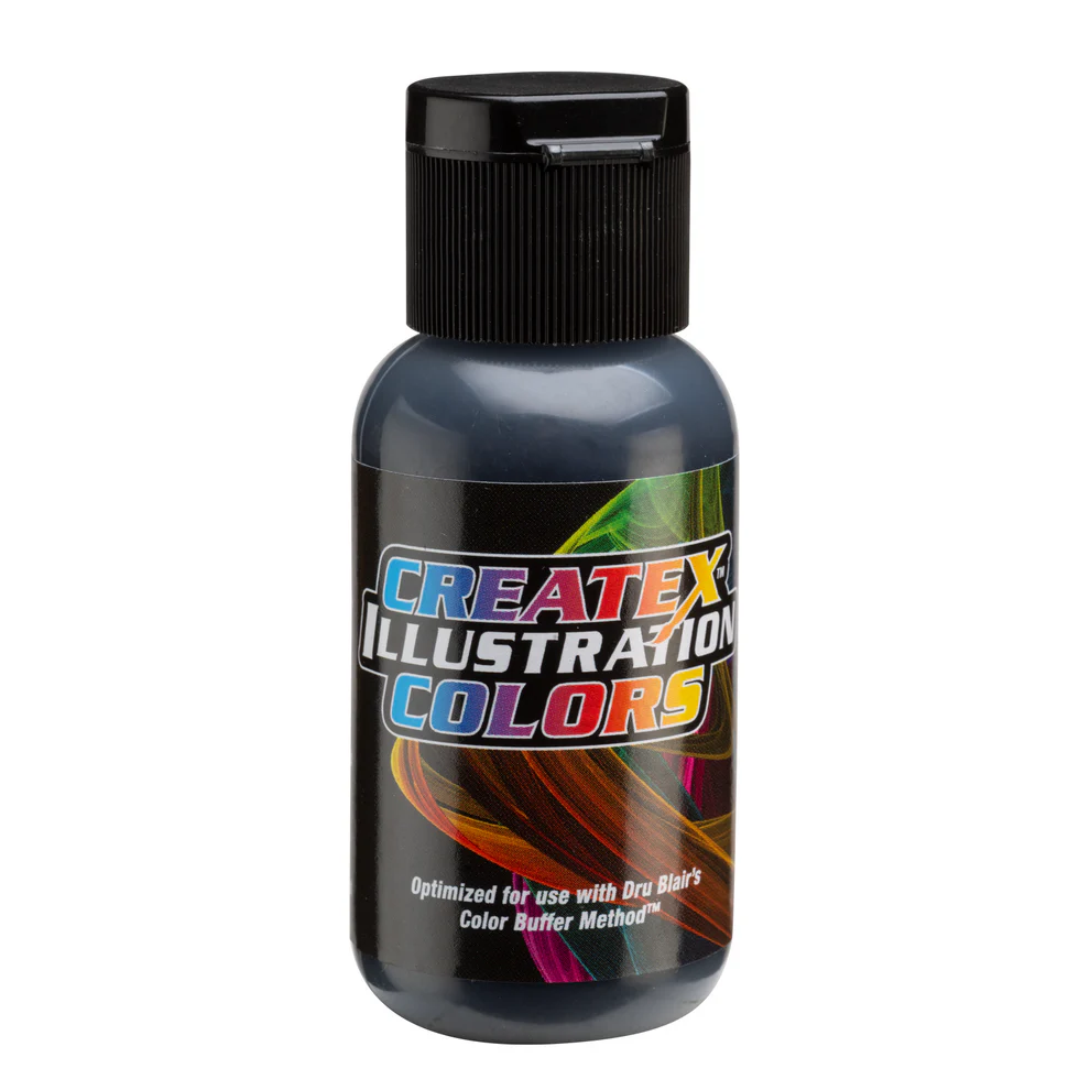 Illusztrációs Szürke airbrush festék CreateX 30 ml – 5066 Transparent Paynes Grey