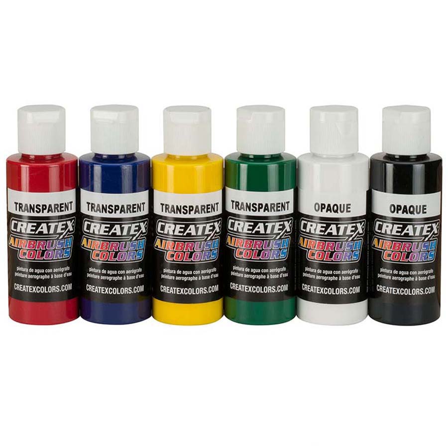 CreateX Alap airbrush festékek készlete, 5801-00 6x60ml