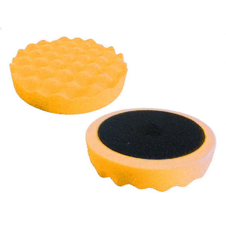 Velcro profilozott tépőzáras polírkorong,extra kemény,narancssárga,150mm, 2,5cm