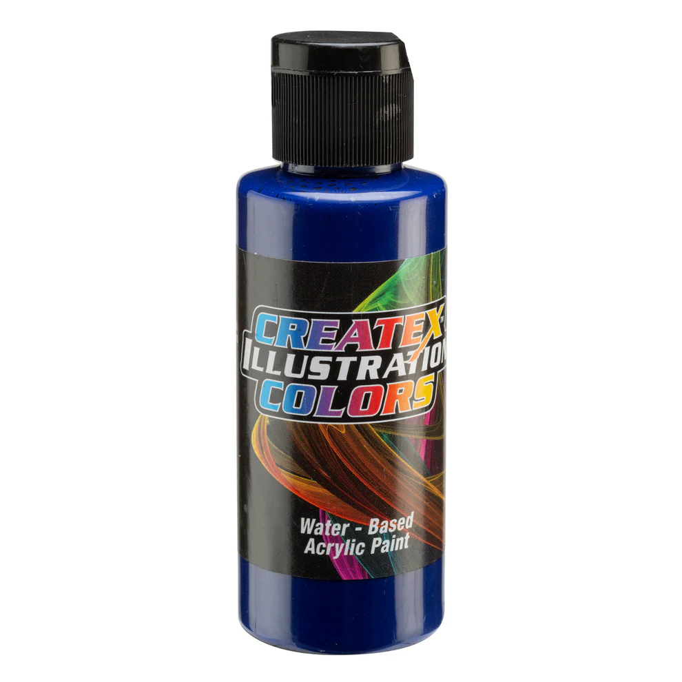 Illusztrációs Kobaltkék airbrush festék CreateX 60 ml – 5059 Transparent Cobalt Blue