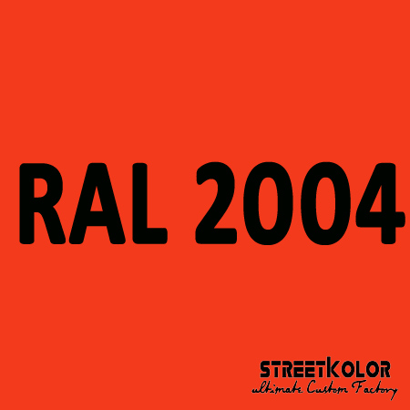 RAL 2004 Uretán autófesték fényes vagy matt 1 liter + fixáló + hígító
