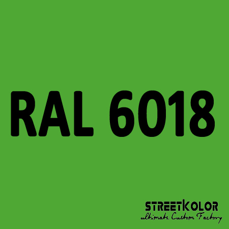 RAL 6018 Uretán autófesték fényes vagy matt 1 liter + fixáló + hígító