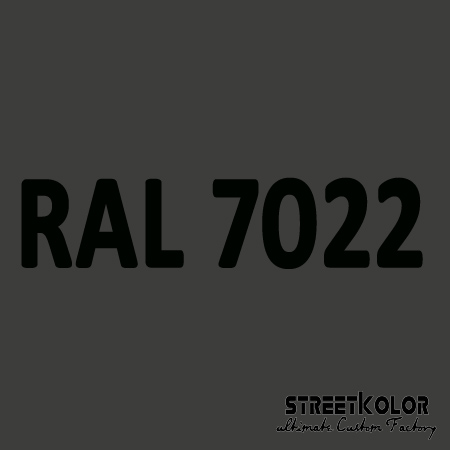 RAL 7022 uretán autófesték fényes vagy matt 1 liter + fixáló + hígító