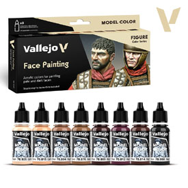 Vallejo 70.119 Face Painting airbrush festék készlet 8x18 ml