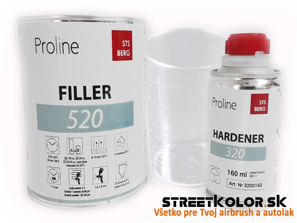 PROLINE 520 HS 5:1 Akril töltőanyag sötétszürke (800 + 160 ml)