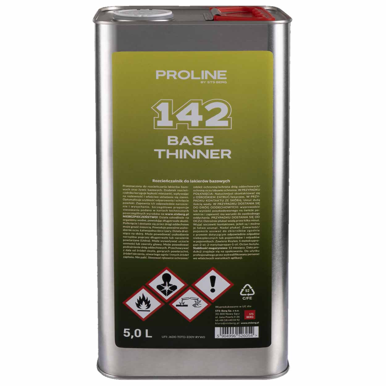 PROLINE 142 alapozó hígító, 5 liter