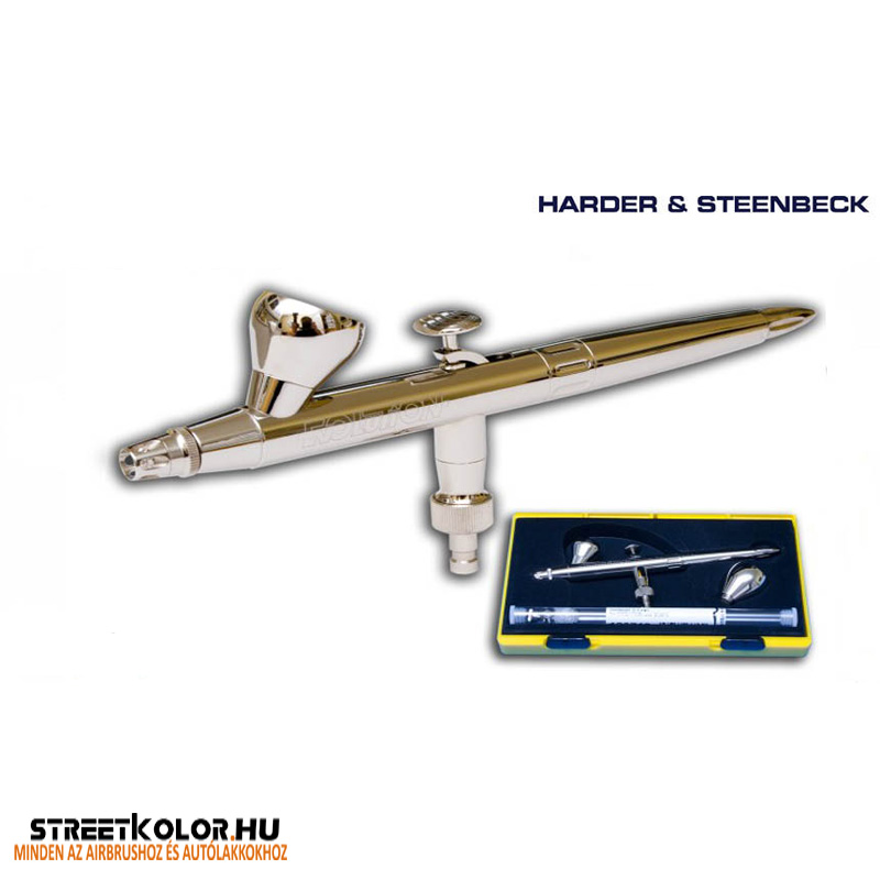 HARDER & STEENBECK Evolution SILVERLINE fPc 2v1 airbrush pisztoly 0,15+0,4mm