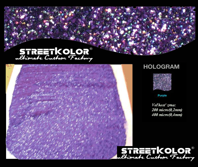 KolorPearl Brilliant higítós festék, Lila Hologram árnyalat, 200 micro