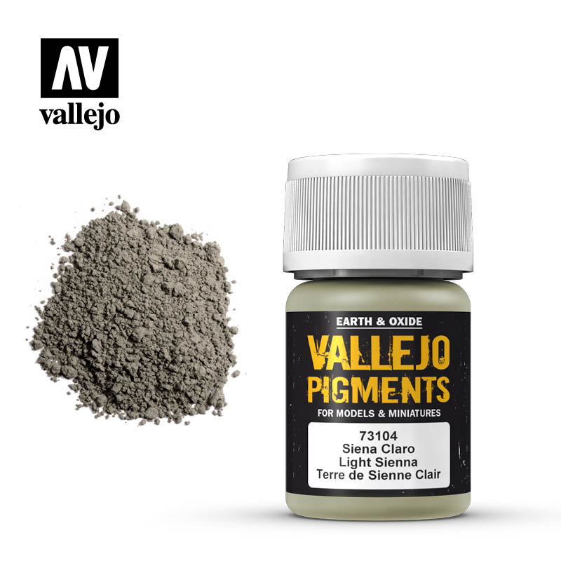 Vallejo pigment - LIGHT SIENNA 73104