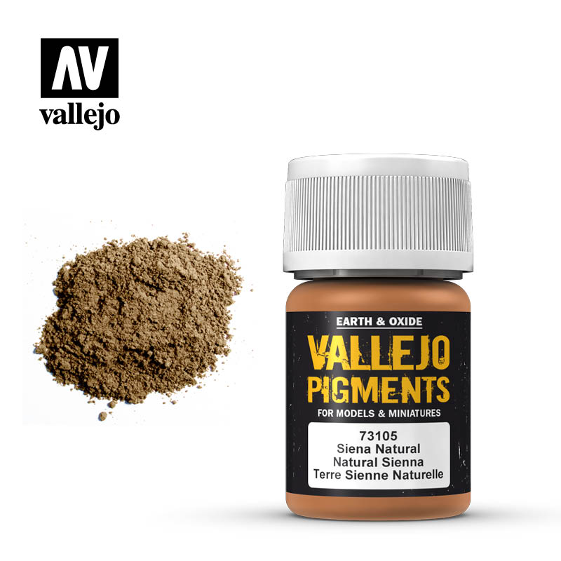 Vallejo pigment - NATURAL SIENNA 73105