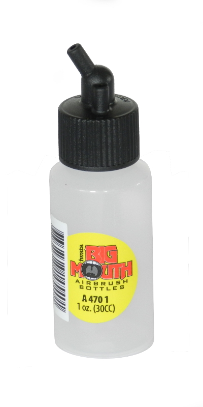 Iwata Big Mouth műanyag flakon airbrush pisztolyokhoz1oz/30ml