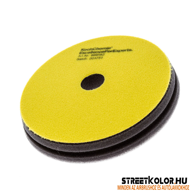 KochChemie Közepesen kemény sárga polírozó korong Fine Cut Pad 126 x 23 mm