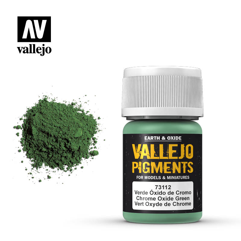 Vallejo pigment - OXIDE GREEN 73112, 35ml