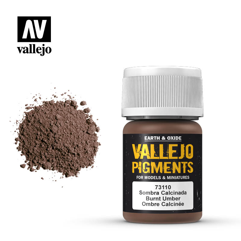 Vallejo pigment - BURNT UMBER 73110, 35ml