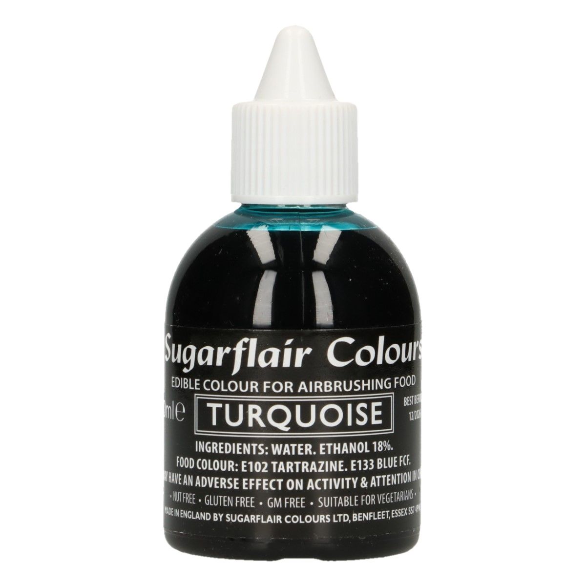 Sugarflair Turquoise, türkiz airbrush élelmiszerfesték, 60ml