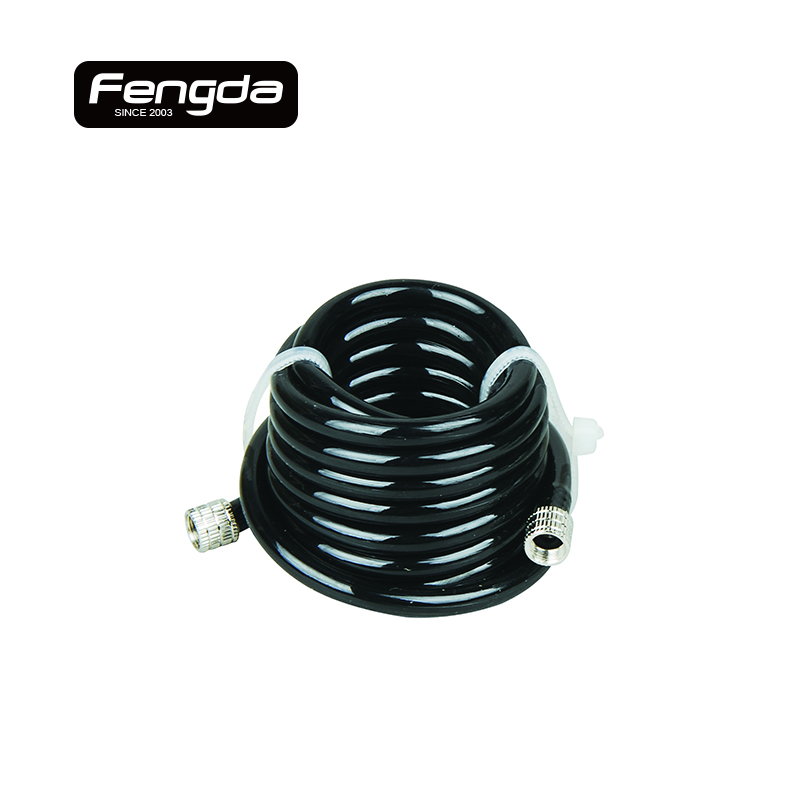 FENGDA BD-20 Airbrush cső 1,5m M5-M5, szín: fekete