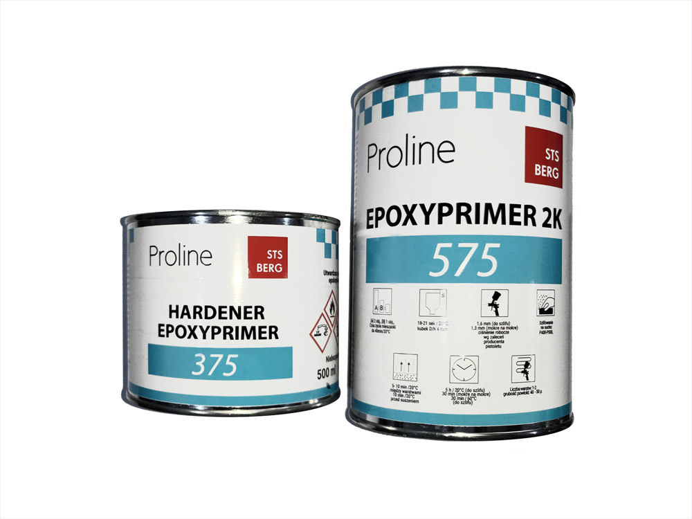 PROLINE 575, 2K Epoxy primer refinish 2:1, 1000ml + 500ml fixáló