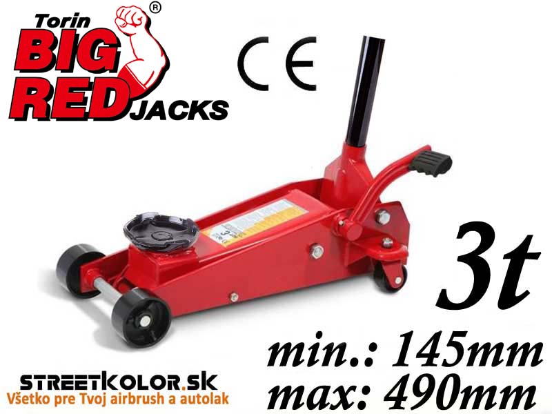 Hidraulikus emelő 3T mobil pedállal, TORIN BIG RED EMELŐ TA83502