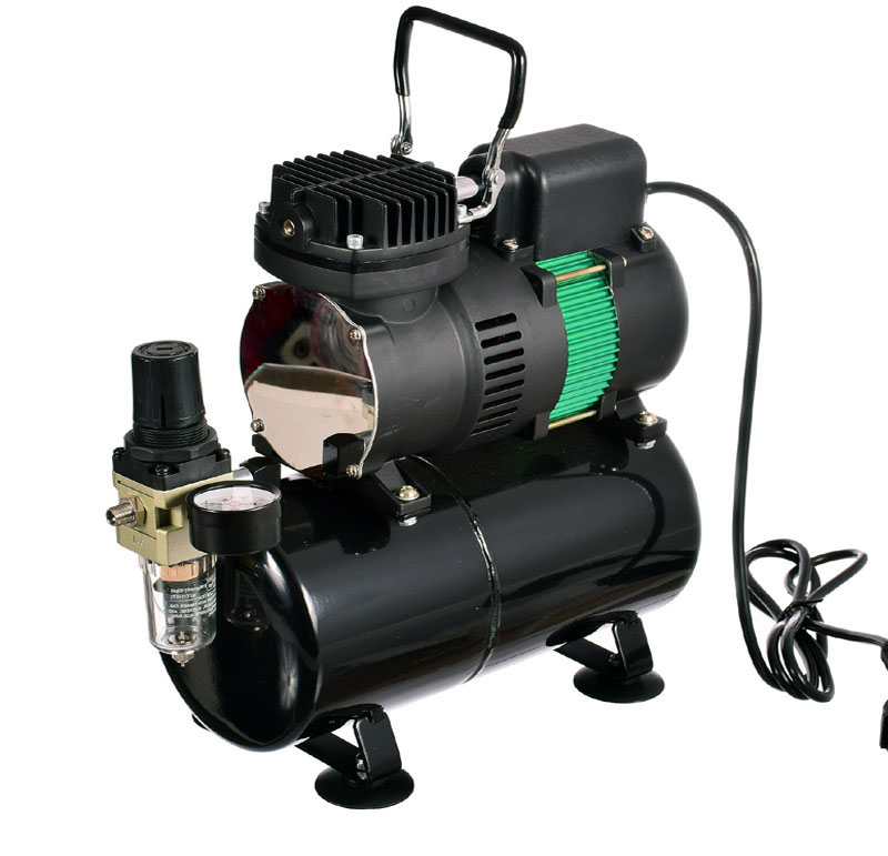 Airbrush kompresszor FENGDA ® AG-326 két ventilátorral a maximális hűtés érdekéb