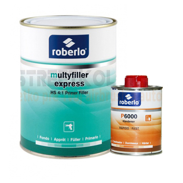 Töltőanyag Roberlo Multyfiller express Szín: szürke, 1 literes töltőanyag + 250 