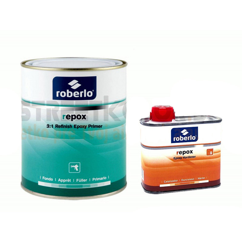 Roberlo repox 2K epoxi alapozó utánfényezés 3:1, 900 ml + 300 ml keményítő