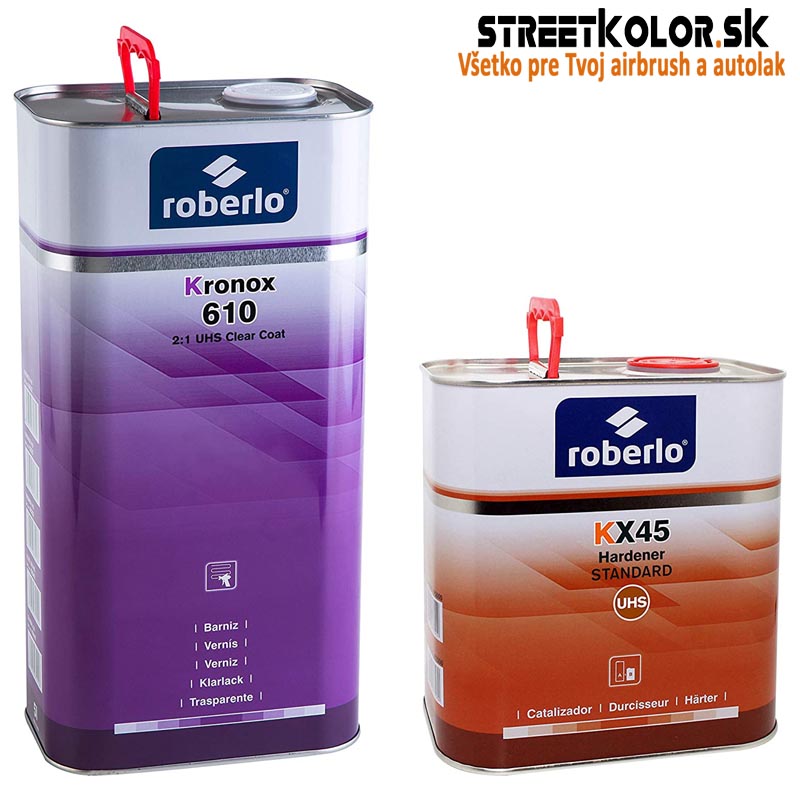 UHS LAKK ROBERLO KRONOX 610 Extra magas fényű 2:1, 1 liter lakk + 0,5 l fixáló
