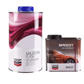 Lechler Macrofan Flash 01111 gyorsfényes lakk, 1L + 0,5L keményítő + hígító