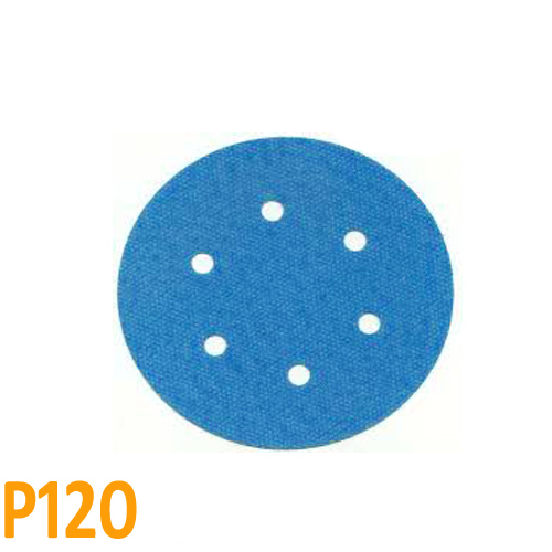 Csiszolópapír excentercsiszolóhoz, P120, Átmérő: 125mm, 6 lyuk, 1 db
