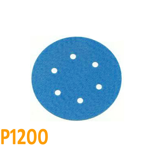 Csiszolópapír excentercsiszolóhoz, P1200, Átmérő: 125mm, 6 lyuk, 1 db