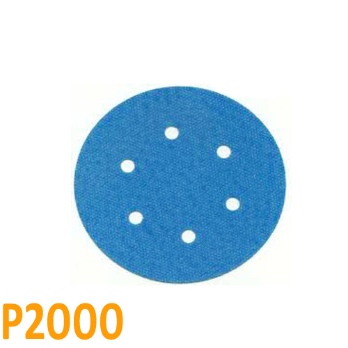 Csiszolópapír excentercsiszolóhoz, P2000, Átmérő: 125mm, 6 lyuk, 1 db