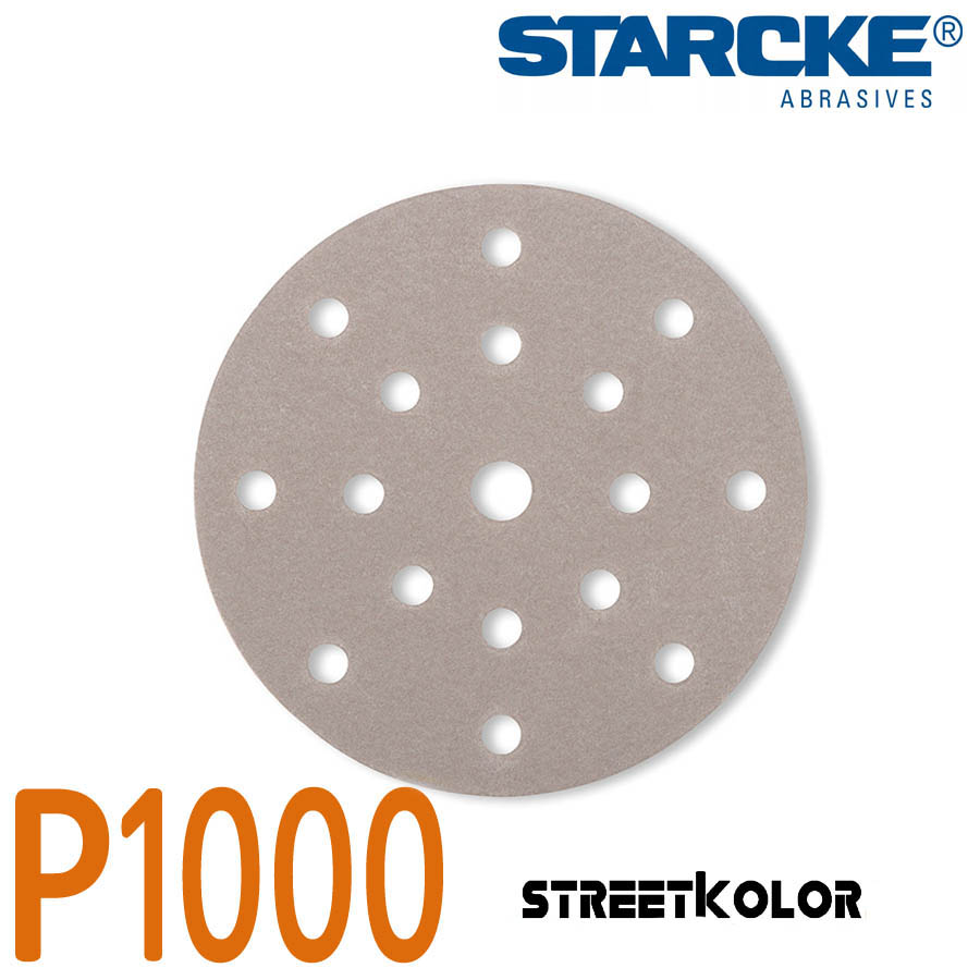 Starcke P1000 csiszolótárcsa, 150mm, 15 furat, 100 db.