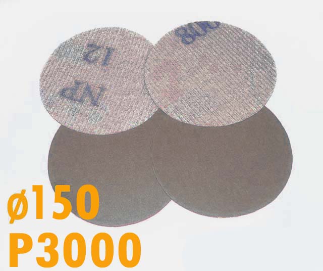 Csiszolópapír excentercsiszolóhoz, szemcsés P3000, Átmérő: 150mm, 100 db.