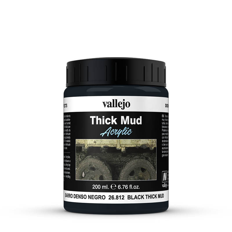 Vallejo Diorama Effects  BLACK THICK MUD - FEKETE SÁR 200ml