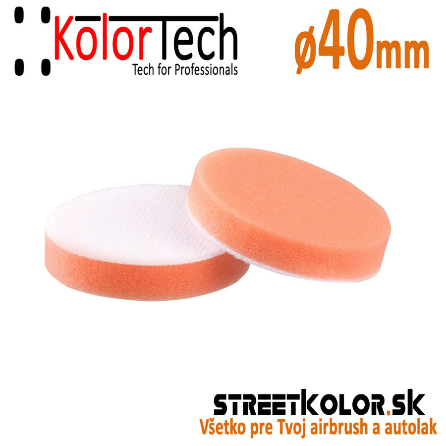 KolorTech SUPERPAD MEDIUM HARD közepesen kemény naracs csiszolókorong, Ø 40mm