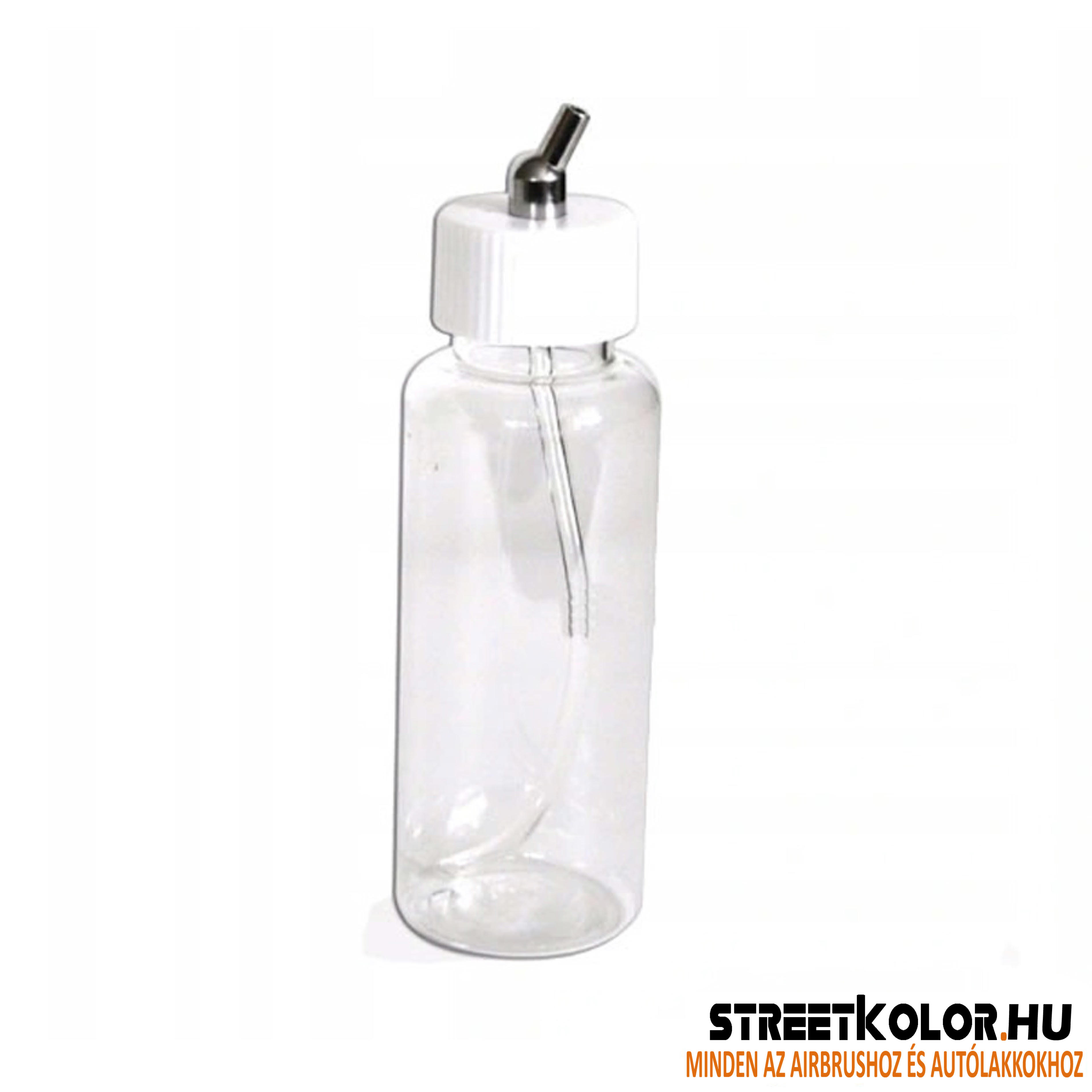Tartály / műanyag palack HS-P9, 80 ml festékszóró pisztolyokhoz, 75°-os szög
