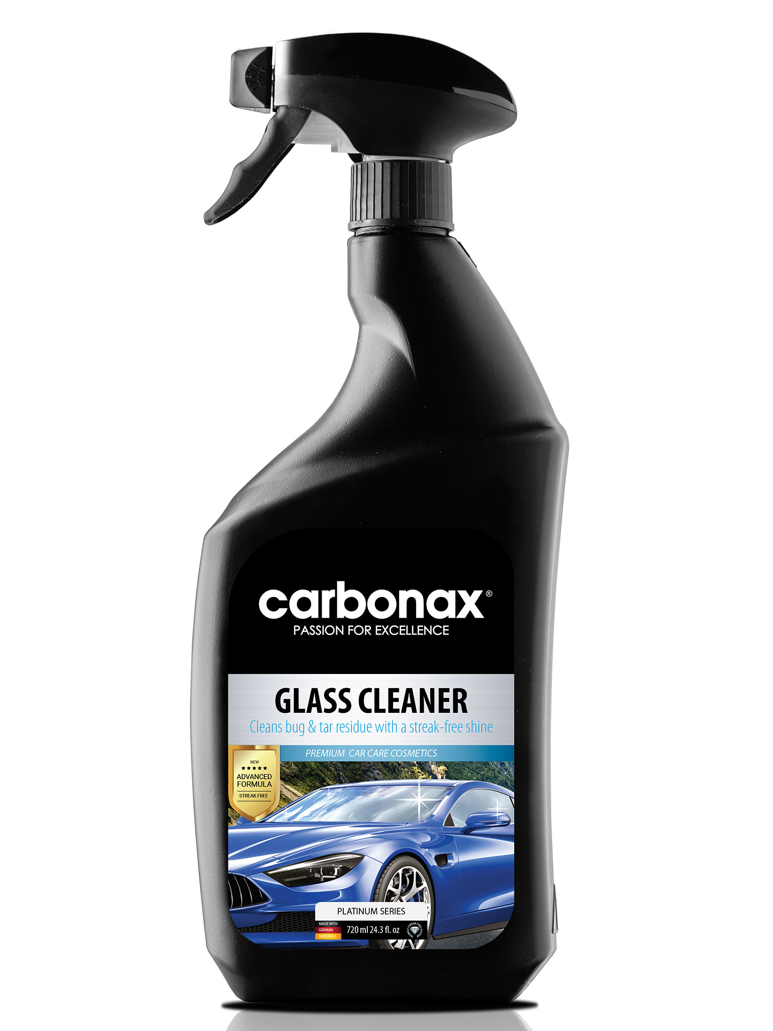 CARBONAX® Magasfényű üvegtisztító, 720 ml