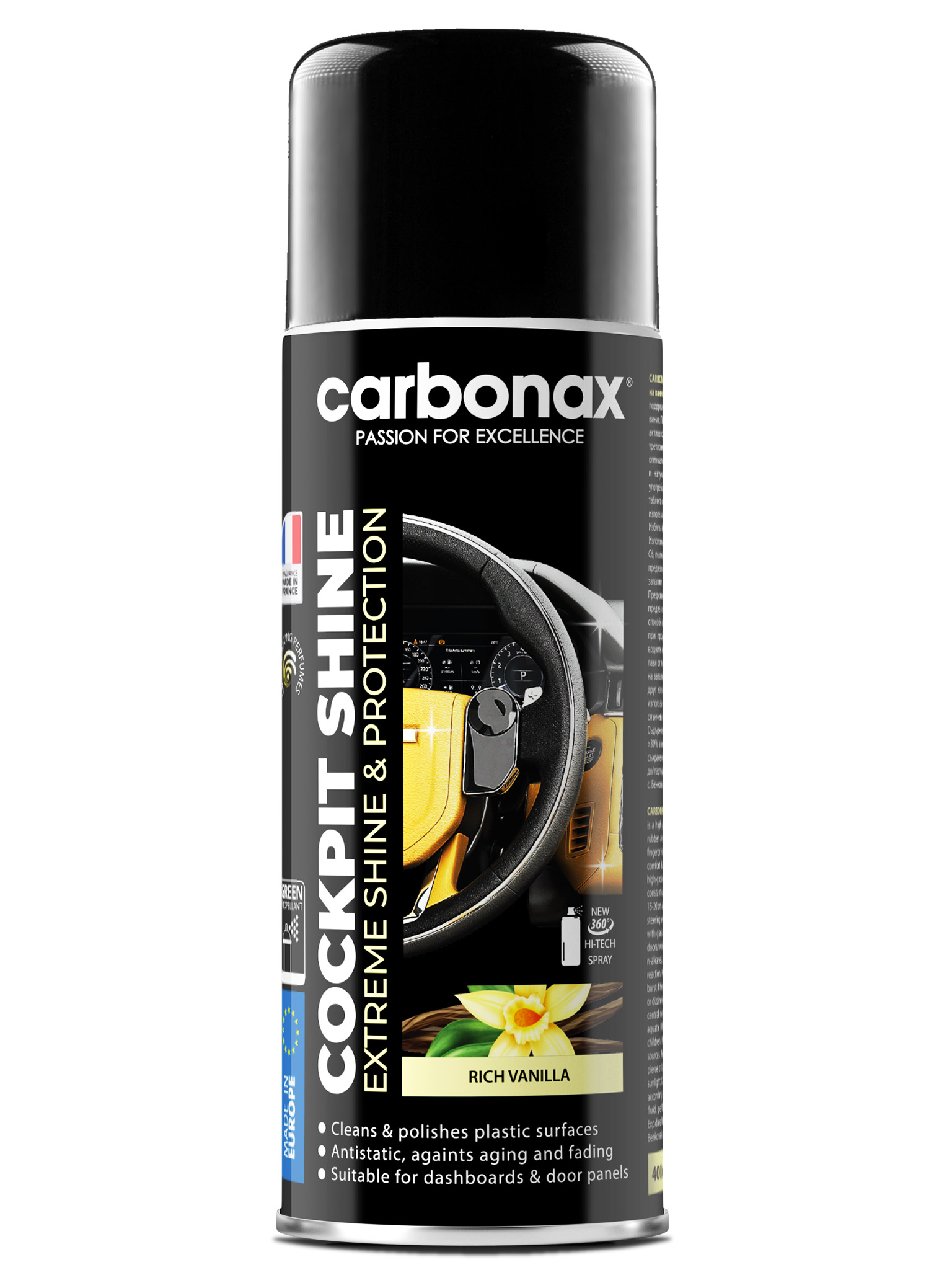 CARBONAX® Interiőr tisztító spray - VANÍLIA, 400 ml