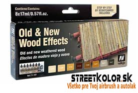 Vallejo 71.187 Old and New Wood Effects AirBrush festék készlet 8x17 ml