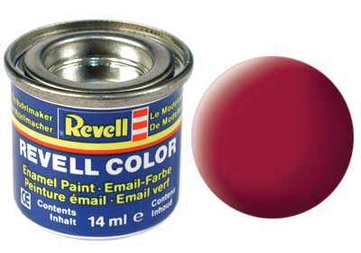 REVELL 36 Kármin Vörös matt szintetikus modellező festék (RAL3002), 14ml