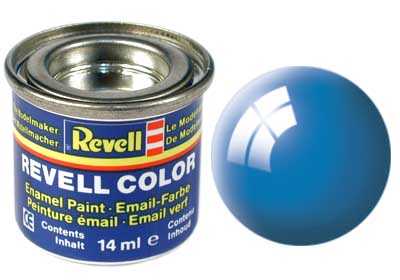 REVELL 50 Világos kék fényes szintetikus modellező festék (RAL5012), 14ml